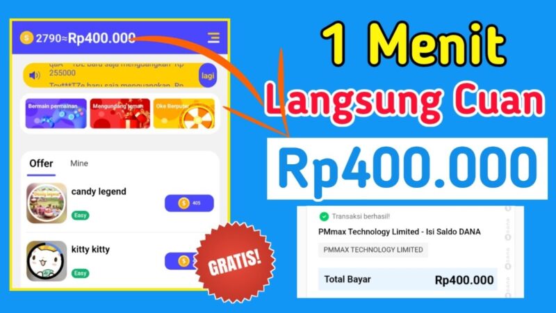 Aplikasi Game Penghasil Uang Resmi dari Pemerintah