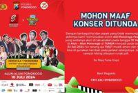 Acara Ponorogo Fest diundur (Dok. Ist)