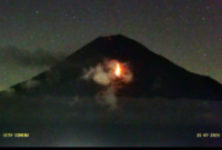 Kondisi terkini gunung Semeru 
(Dok. Ist)