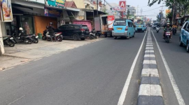 Lokasi duel maut tukang galon dan tukang parkir 
(Dok. Ist)