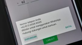 Contoh WhatsApp yang terblokir (Dok. Ist)