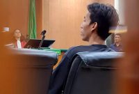 Tangis Aldi saat sidang PK (Dok. Ist)