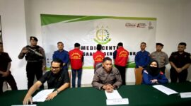 Konferensi pers kasus korupsi yang dilakukan pegawai bank (Dok. Ist)