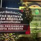 Tulisan duka cita yang diberikan PDIP Surabaya atas bebasnya Ronald Tannur (Dok. Ist)