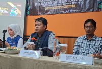 KPU Jatim saat melakukan konferensi pers (Dok. Ist)