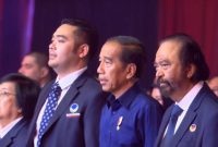 Presiden Jokowi saat bersama dengan petinggi partai NasDem (Dok. Ist)