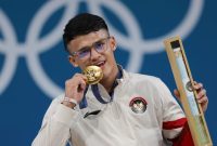 Potret Rizki Juniansyah yang berhasil persembahkan medali emas untuk Indonesia (Dok. Ist)