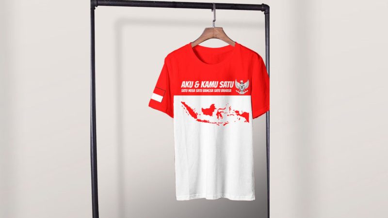 Kaos sablon khas 17 Agustus 
(Dok. Ist)