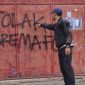 Vandalisme 'Tolak Arema FC' (Dok. Ist)