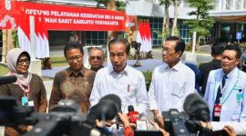 Presiden Jokowi saat ditemui awak media (Dok. Ist)