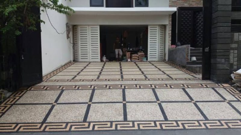 Contoh keramik carport untuk garansi mobil (Dok. Ist)