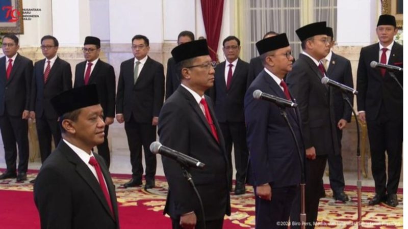 Momen pelantikan Bahlil sebagai Menteri ESDM (Dok. Ist)