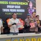 Konferensi pers penangkapan kurir narkoba (Dok. Ist)