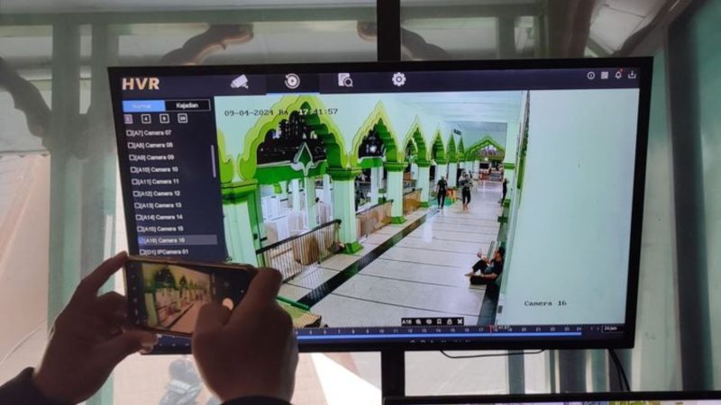 Rekaman CCTV di Masjid Agung Magelang (Dok. Ist)