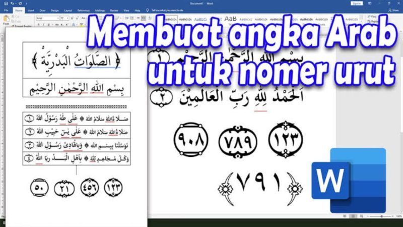 Cara Membuat Angka Arab di Microsoft Word (Dok. Ist)