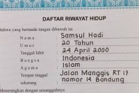 Cara Mengisi Daftar Riwayat Hidup di Fotocopy (Dok. Ist)