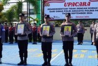 Polres Pacitan Pecat 3 Anggota dalam Upacara PTDH (Dok. Ist)