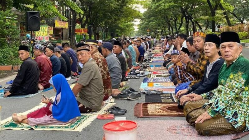 Potret sholat Ied (Dok. Ist)