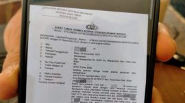 Surat tanda laporan yang diberikan oleh pihak kepolisian (Dok. Ist)