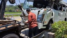 Kecelakaan di tol Semarang yang bawa rombongan santri Bantul 
(Dok. Ist)