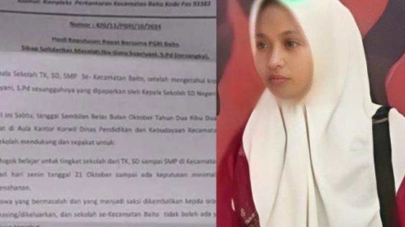 Guru honorer yang ditahan usai diduga aniaya anak polisi
(Dok. Ist)