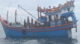 Kapal pengungsi Rohingya 
(Dok. Ist)