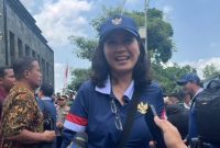 Veronica Tan saat di Magelang 
(Dok. Ist)