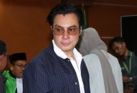 Baim Wong hadiri sidang perceraiannya dengan Paula Verhoeven 
(Dok. Ist)