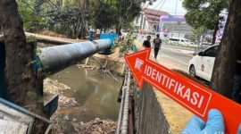 Lokasi penemuan jasad bayi 
(Dok. Ist)