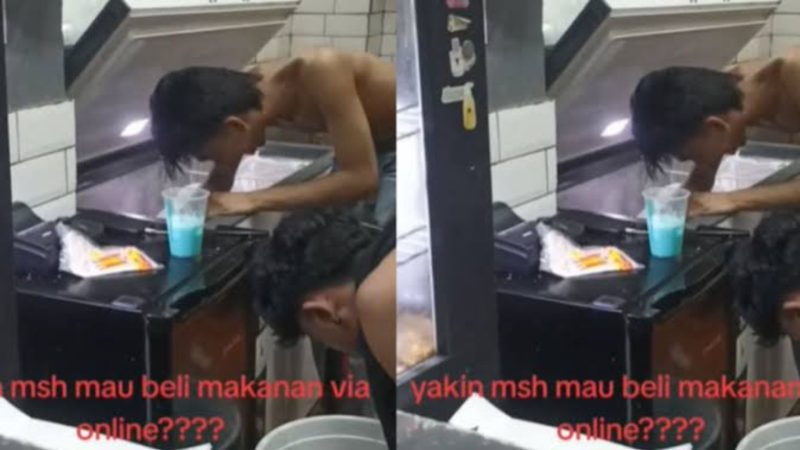 Video Karyawan Ayam Jatinangor yang mendadak viral di medsos (Dok. Ist)