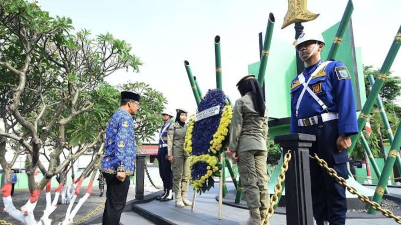 Pemerintah Pasuruan gelar upacara di TMP Bangil (Dok. Ist)