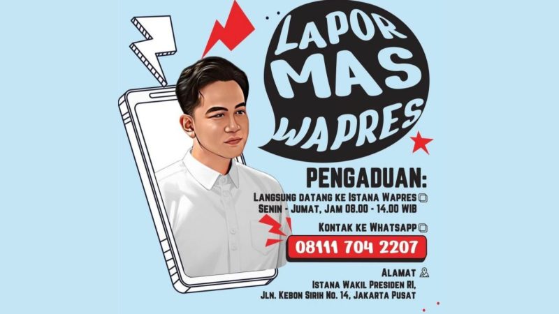 Poster Lapor Mas Wapres (Dok. Ist)