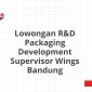 Lowongan R&D Packaging Development Supervisor Wings Bandung