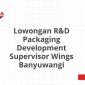 Lowongan R&D Packaging Development Supervisor Wings Banyuwangi