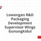 Lowongan R&D Packaging Development Supervisor Wings Gunungkidul