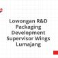 Lowongan R&D Packaging Development Supervisor Wings Lumajang