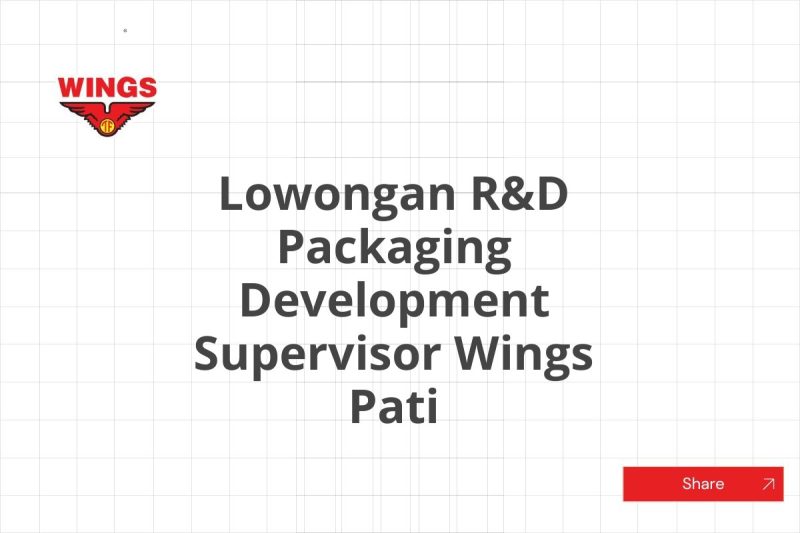 Lowongan R&D Packaging Development Supervisor Wings Pati