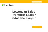 Lowongan Sales Promotor Leader Indodana Cianjur