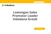 Lowongan Sales Promotor Leader Indodana Gresik