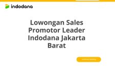 Lowongan Sales Promotor Leader Indodana Jakarta Barat