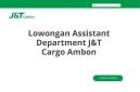 Lowongan Assistant Department J&T Cargo Ambon