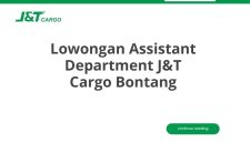 Lowongan Assistant Department J&T Cargo Bontang