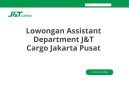 Lowongan Assistant Department J&T Cargo Jakarta Pusat