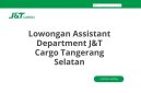 Lowongan Assistant Department J&T Cargo Tangerang Selatan