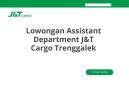 Lowongan Assistant Department J&T Cargo Trenggalek