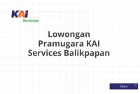 Lowongan Pramugara KAI Services Balikpapan