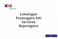 Lowongan Pramugara KAI Services Bojonegoro