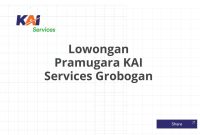 Lowongan Pramugara KAI Services Grobogan