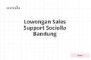 Lowongan Sales Support Sociolla Bandung