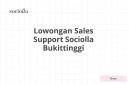 Lowongan Sales Support Sociolla Bukittinggi